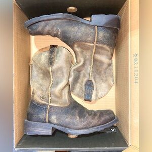 Ariat Mens Rambler Boots Earth Brown Bomber Leather 10002317